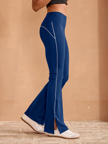 Mehr als Basic High Waist 35 Zoll Geschnittene Ausgestellte Hose