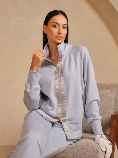 Chaqueta de manga larga UltraSoft con ribetes