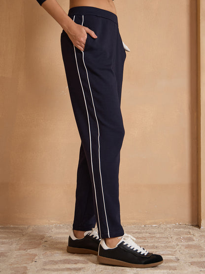 UltraSoft Wool Stretch Trimmed Pants