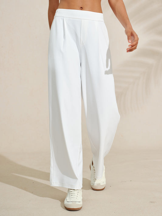 More Than Basic 40 Inch Performance Stretch Wide Leg Pants