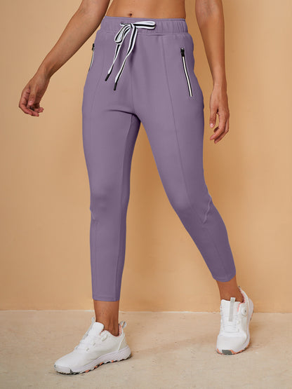 Chic Drawstring Capri Pantalon Jogger Ropa Golf Mujer