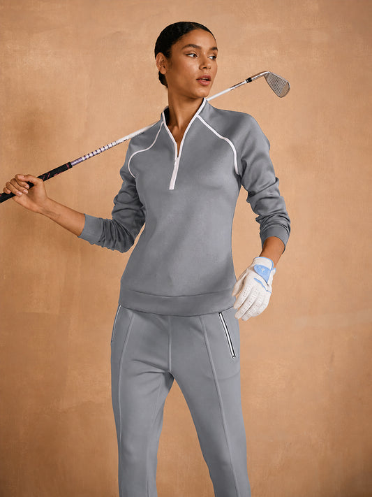 More Than Basic Long Sleeve Trimmed Sweatshirt