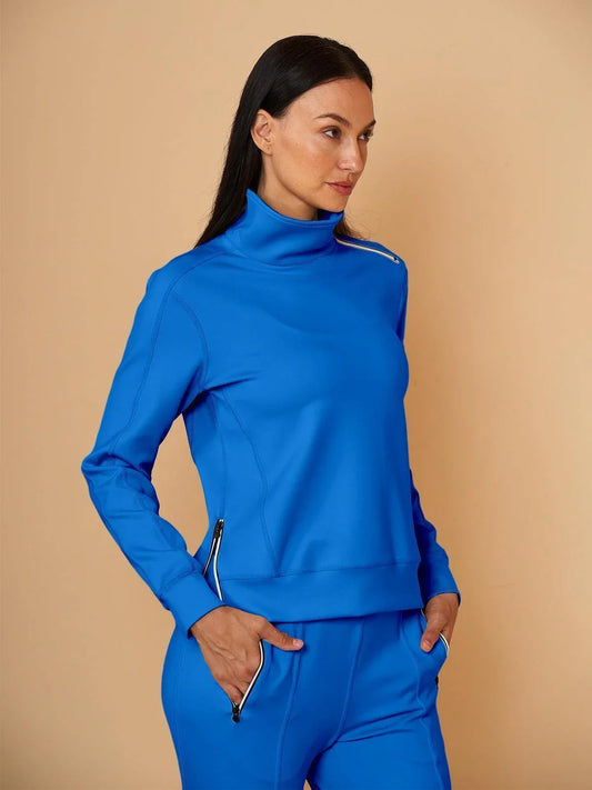 Meer Dan Basis Onregelmatige Kraag Golf Sweatshirt