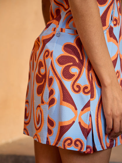 프리미엄 민소매 모크넥 드레스 UPF50+