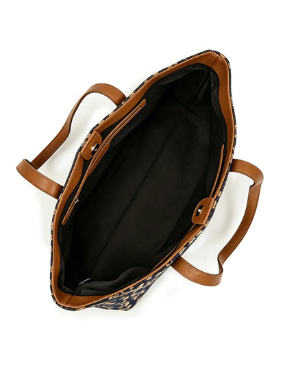 Leopard Jacquard Canvas Everyday Tote