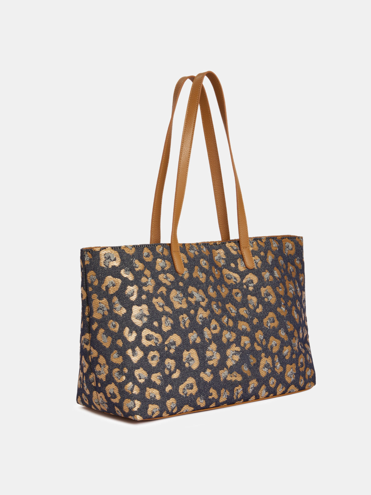 Leopard Jacquard Canvas Everyday Tote