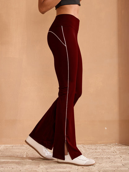 Mehr als Basic High Waist 35 Zoll Geschnittene Ausgestellte Hose