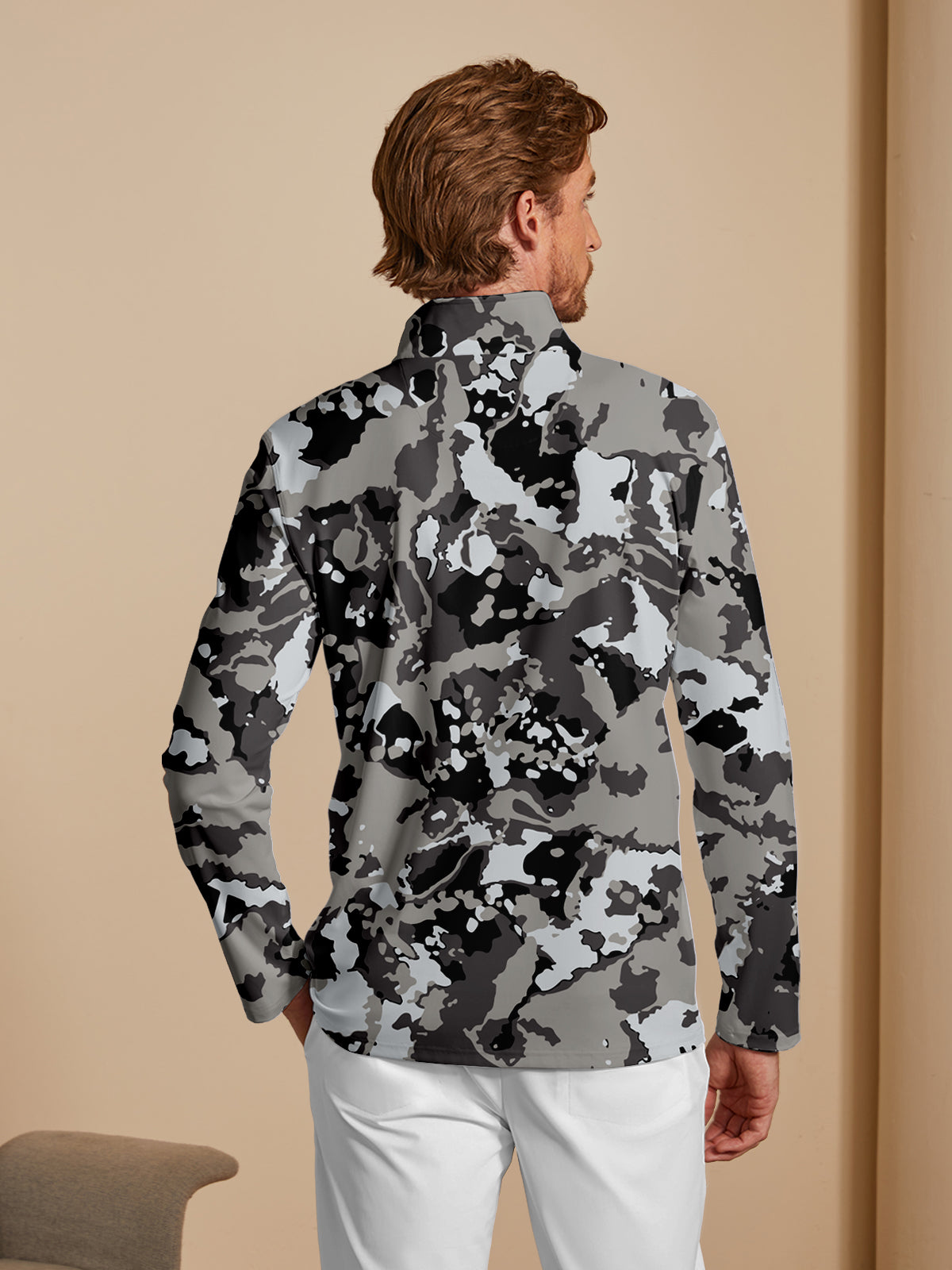 Inked Skins Men's Golf Shirt Quarterzip UPF50+