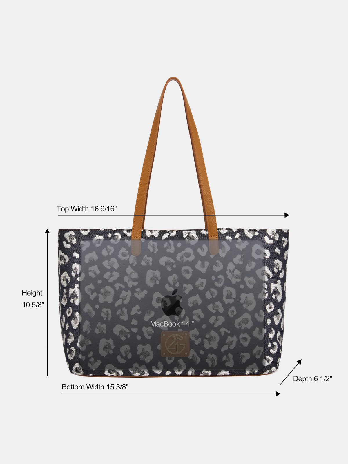 Leopard Jacquard Canvas Everyday Tote