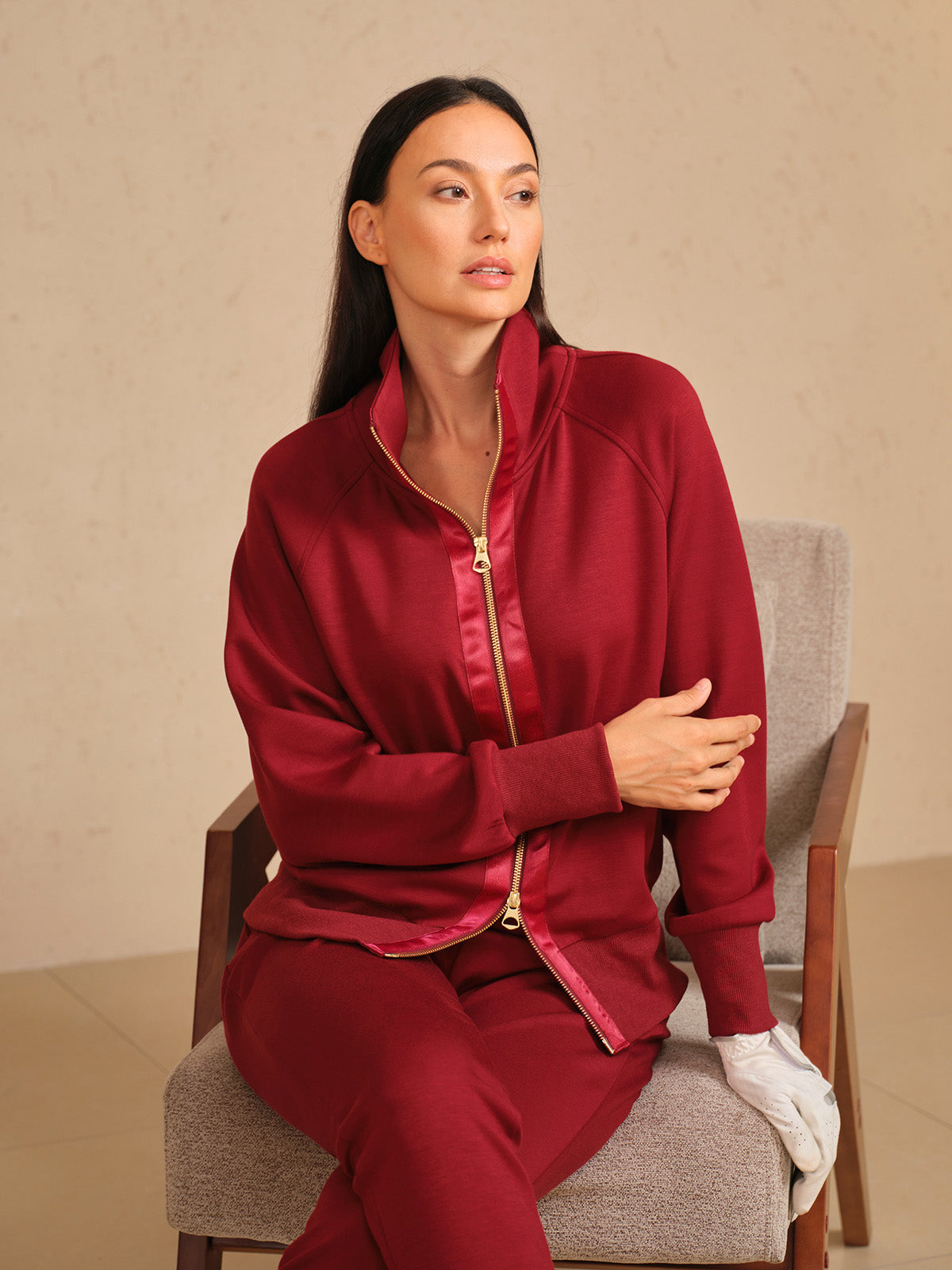 ウルトラソフト長袖トリムジャケット