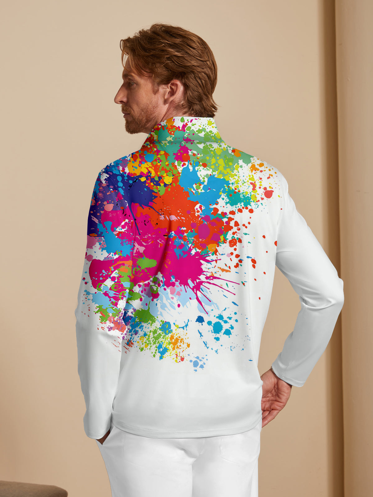 Inked Skins Men's Golf Shirt Quarterzip UPF50+