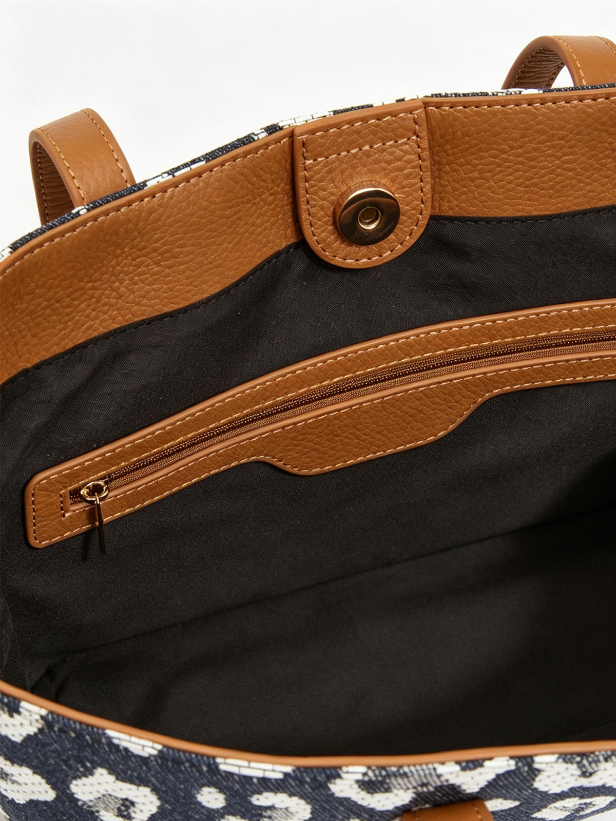 Leopard Jacquard Canvas Everyday Tote