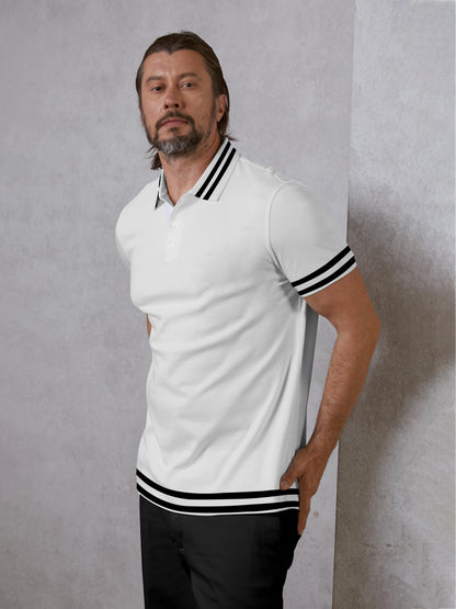 Playful Nautical Men's Polo Top UPF50+