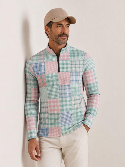 Not So Classic Herren Golfshirt mit Viertelreißverschluss UPF50+