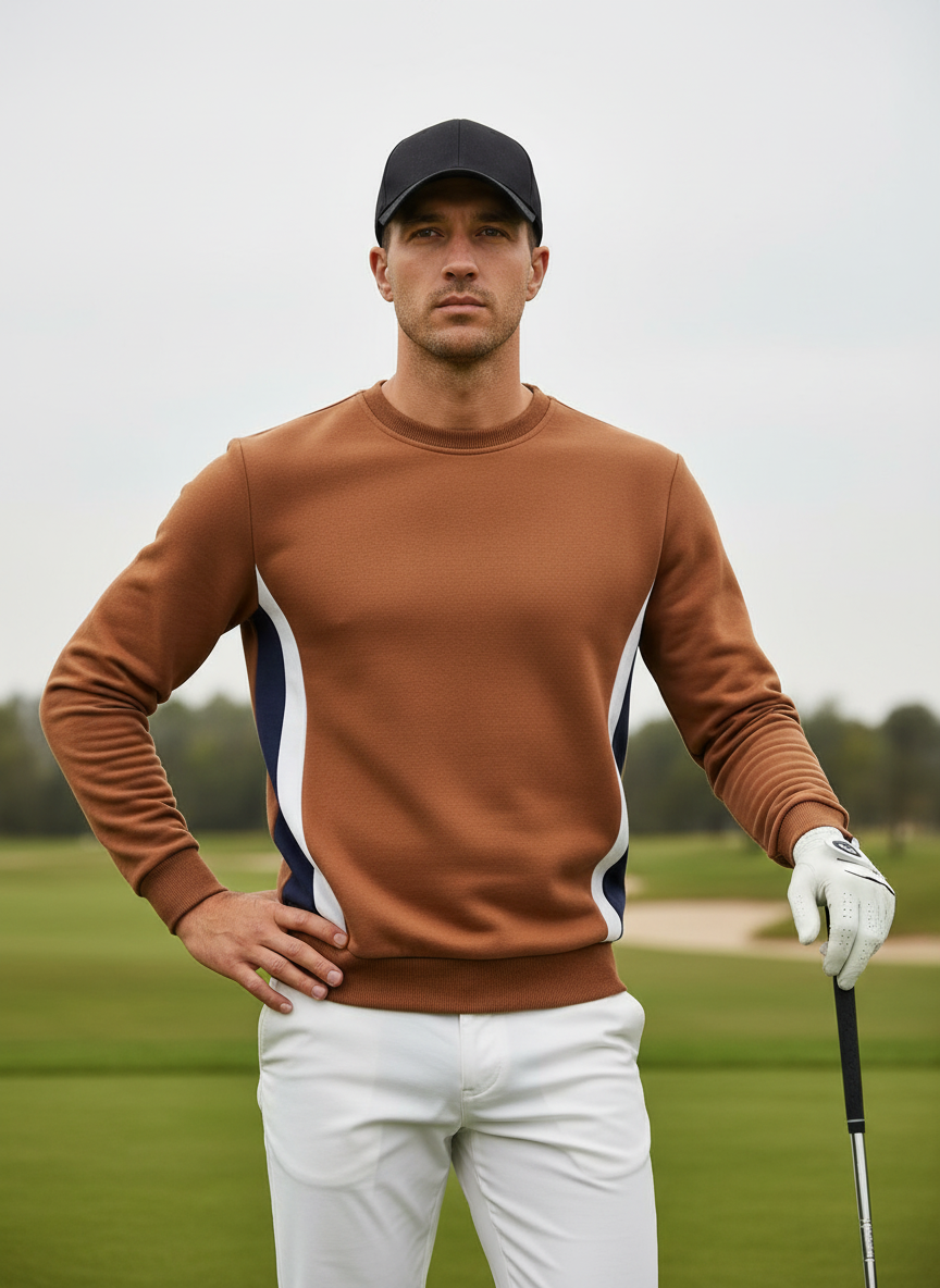 More Than Basic Men's Golf Crewneck Sweatshirt
