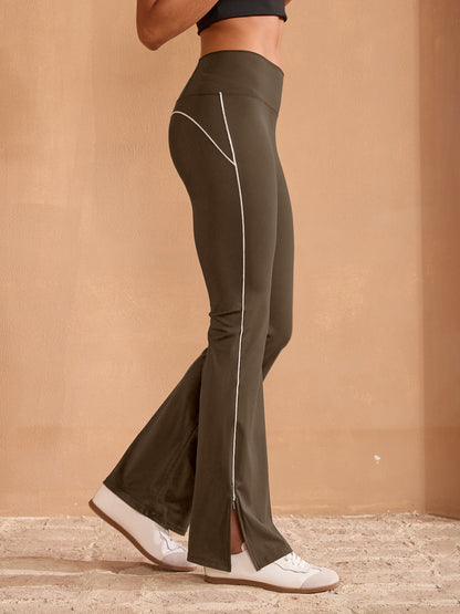 Mehr als Basic High Waist 35 Zoll Geschnittene Ausgestellte Hose