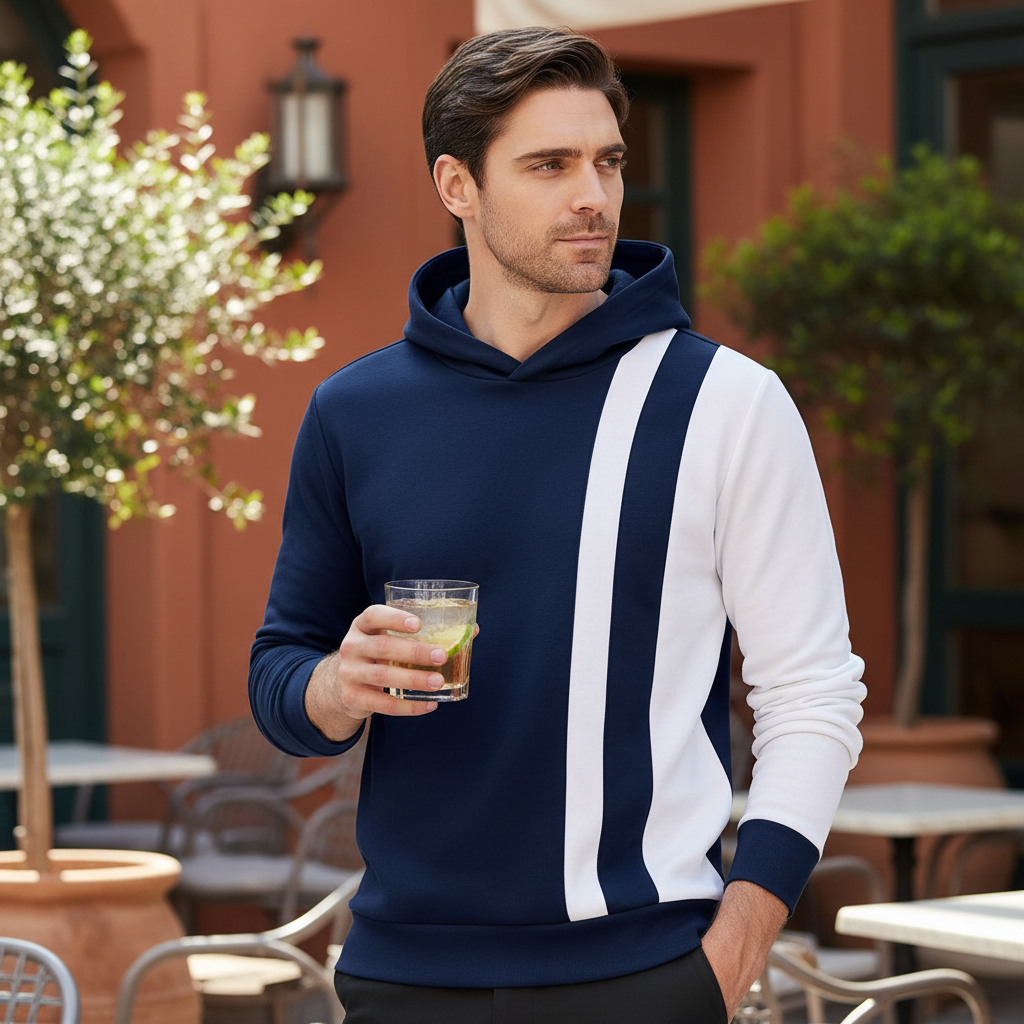 Felpa con cappuccio da golf uomo nautica giocosa