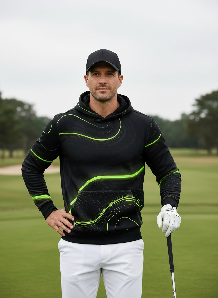 Air brush Men's Golf Hooded Sweatshirt