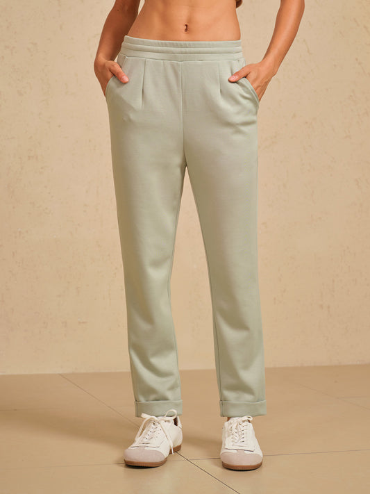 UltraSoft Pantalones con Puño y Cordón Oculto Elástico