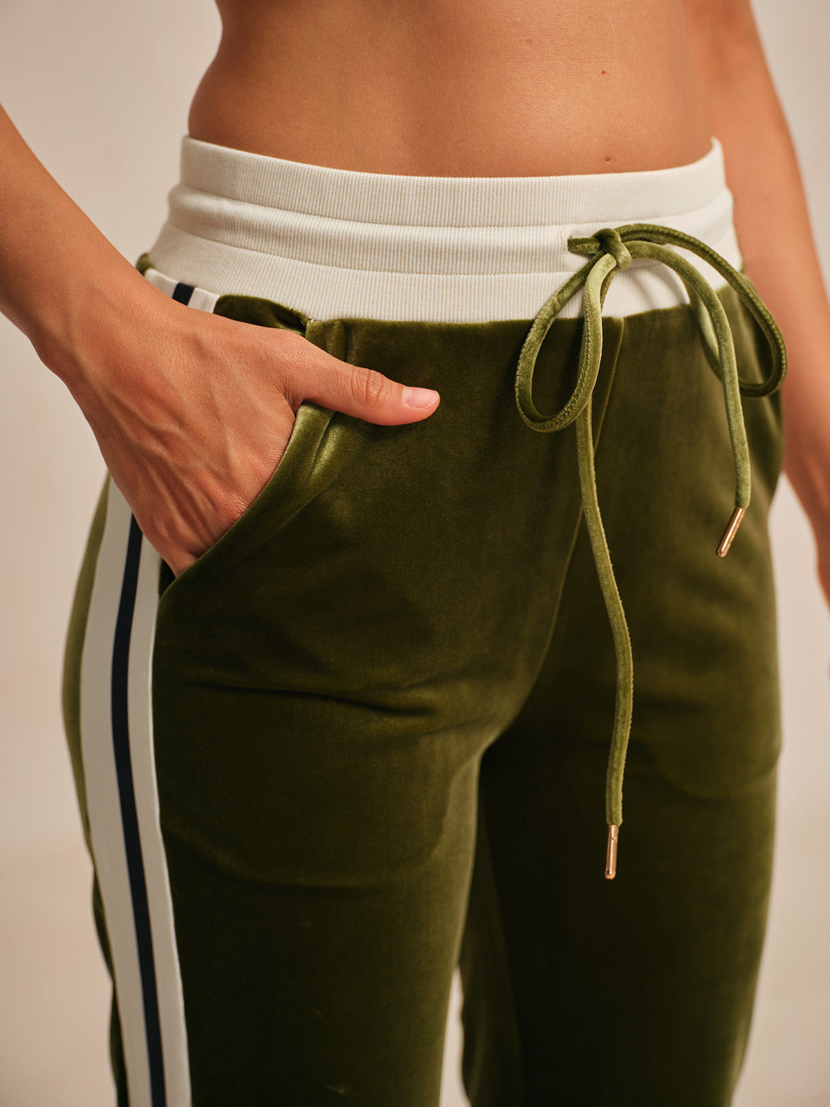 UltraSoft Velvet 40 Inch Stretch Drawstring Wide Leg Pants