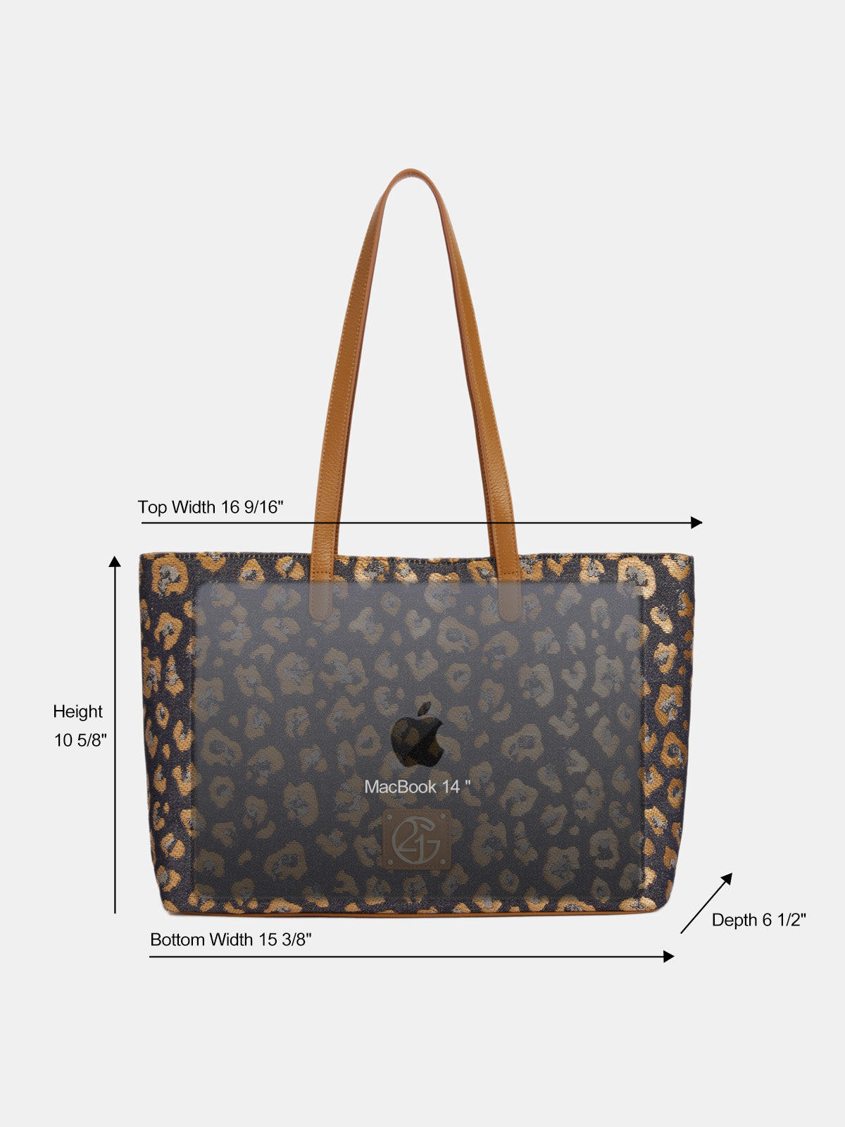 Leopard Jacquard Canvas Everyday Tote