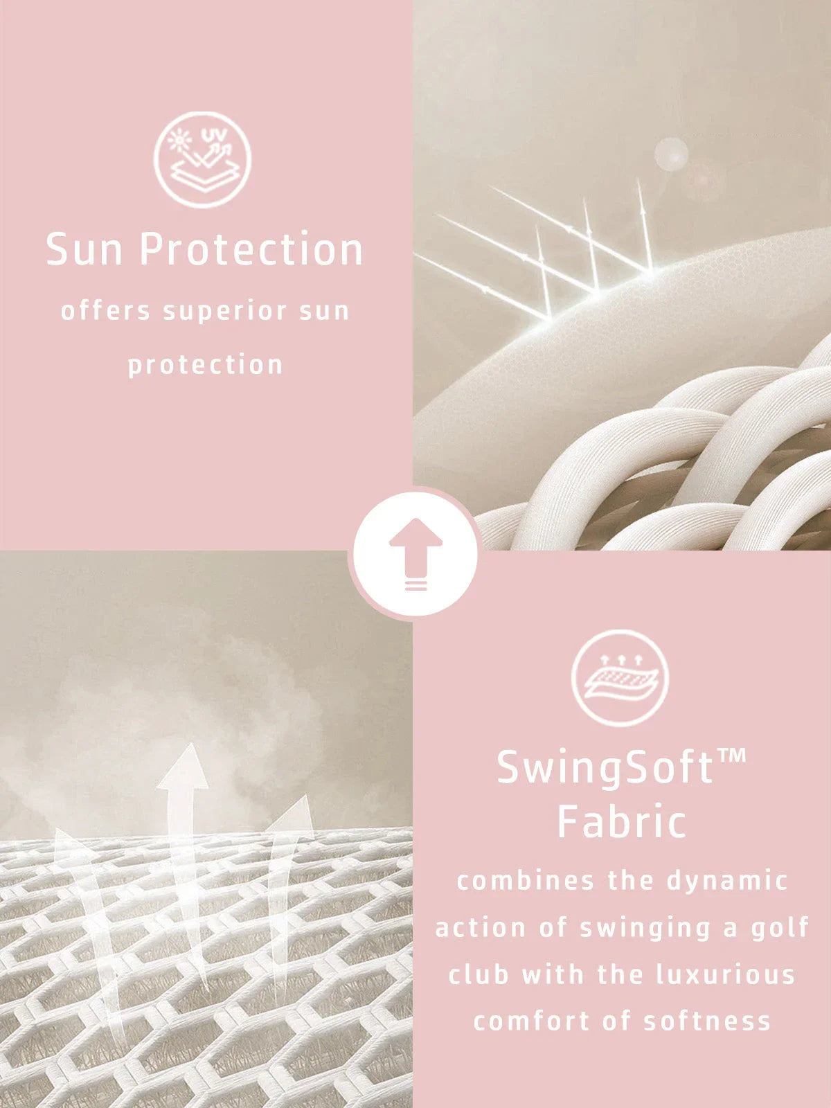 Top polo con volantes náuticos y protección UPF50+