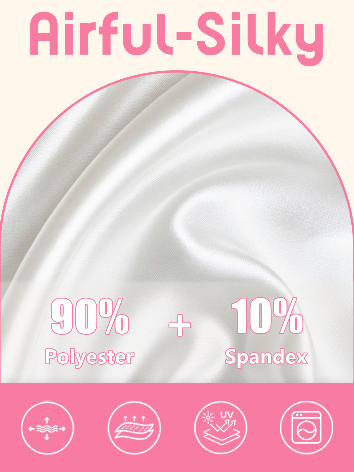 Air Brush Silky Ruffle Golf Shirt Quarterzip UPF50+