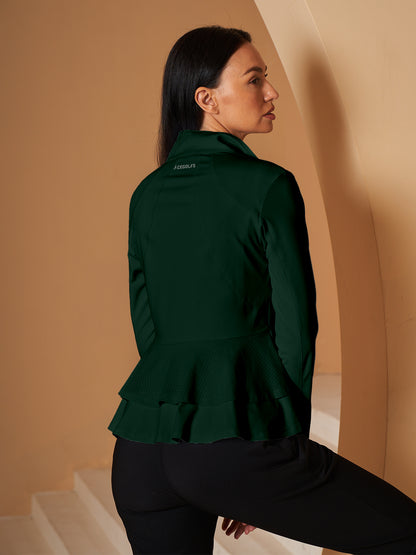 Chic Ruffle Golf Chaqueta Sun Protection Ropa Golf Mujer