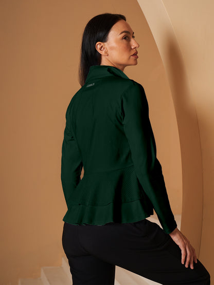 Chic Ruffle Golf Chaqueta Sun Protection Ropa Golf Mujer