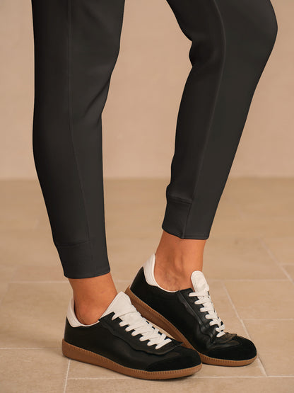 Más que básicos Pantalones tobilleros con cordón de 26.5 pulgadas