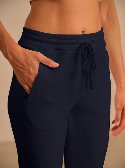 Más que básicos Pantalones tobilleros con cordón de 26.5 pulgadas