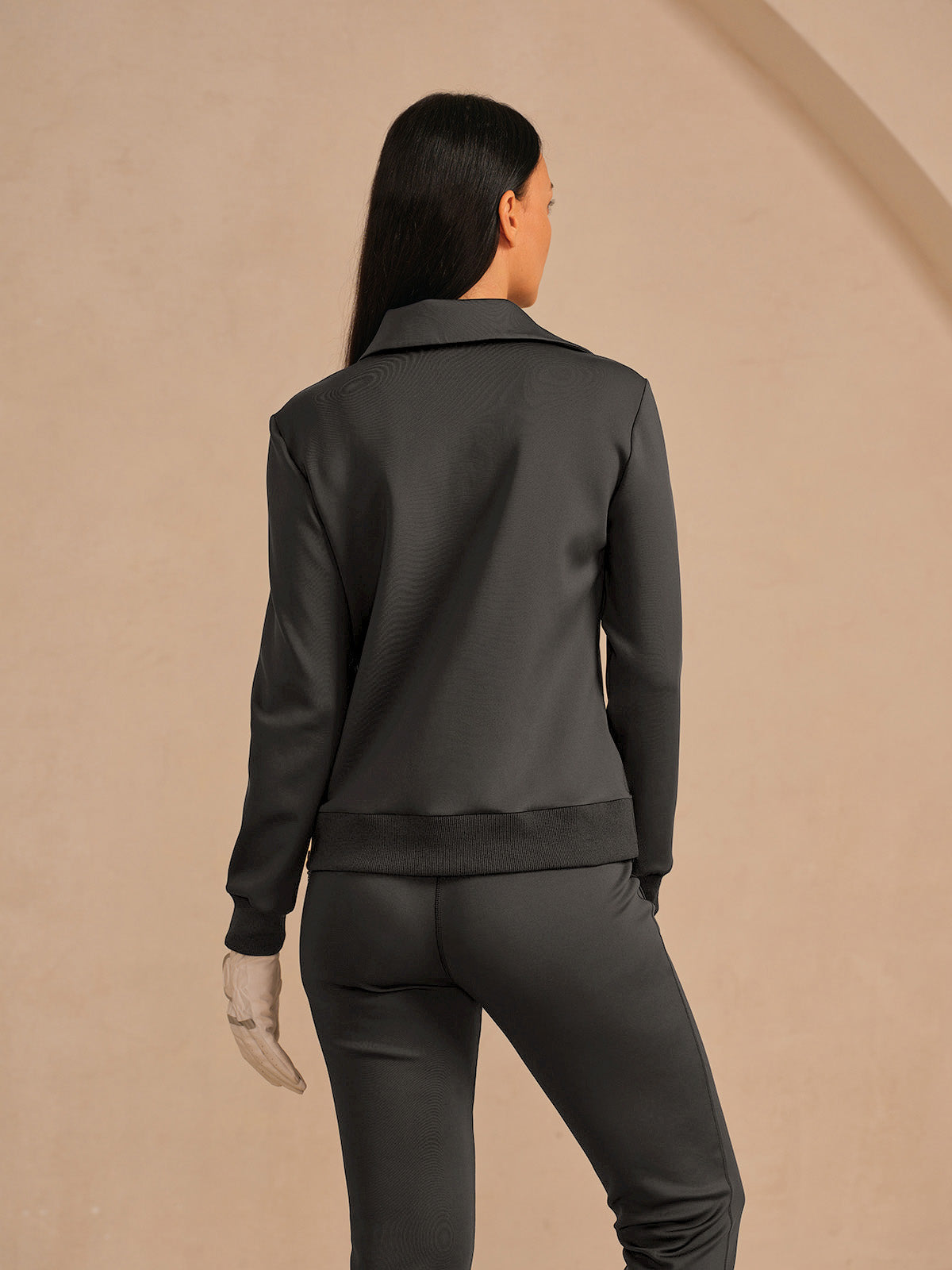 More Than Basic Asymmetrical Collar Golf Sweatshirt