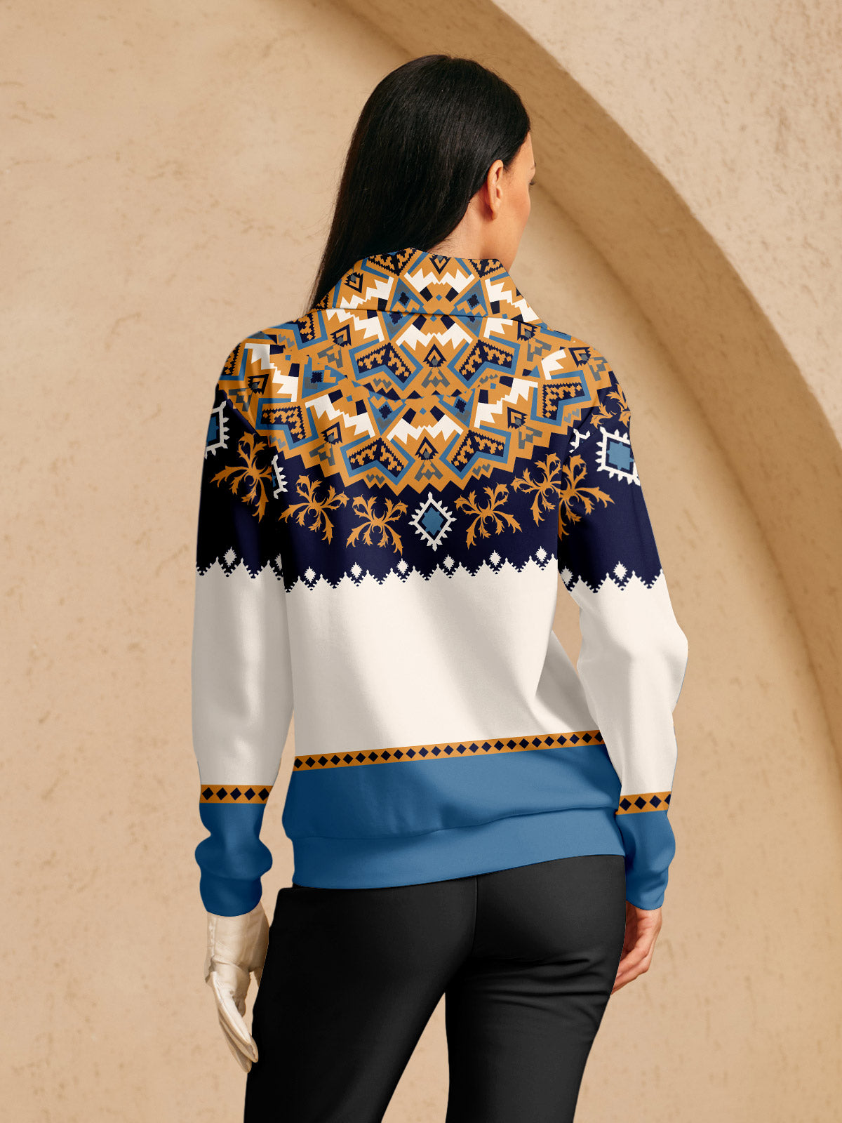 Sweat-shirt de golf Baroque audacieux