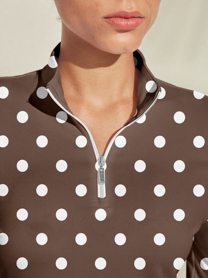 Hyper-prep Silky Golf Shirt Quarterzip UPF50+