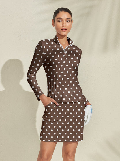 Hyper-prep Silky Golf Shirt Quarterzip UPF50+