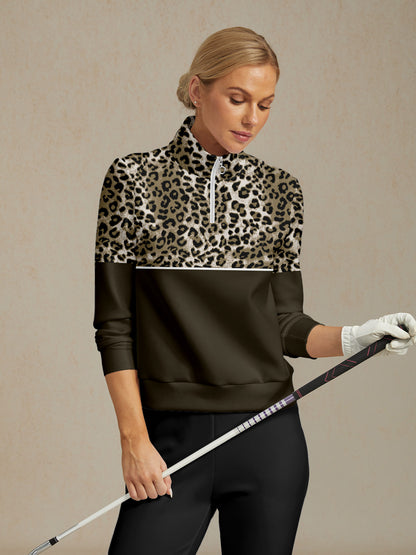 Sudadera de golf con estampado de fiesta de vida silvestre