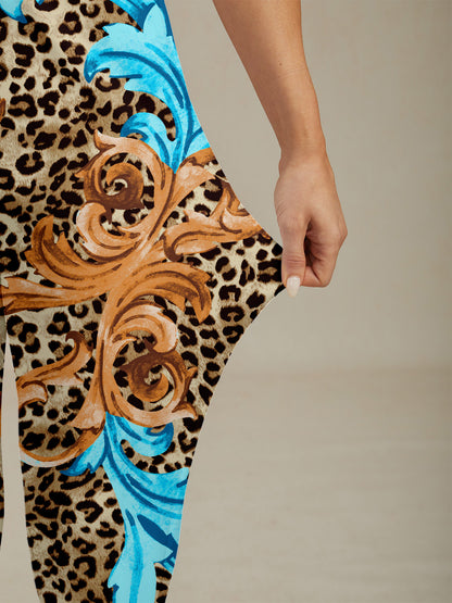 Wildlife Party 26.5 Inch Drawstring Ankle Pants