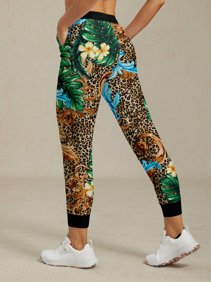 Wildlife Party 26.5 Inch Drawstring Ankle Pants