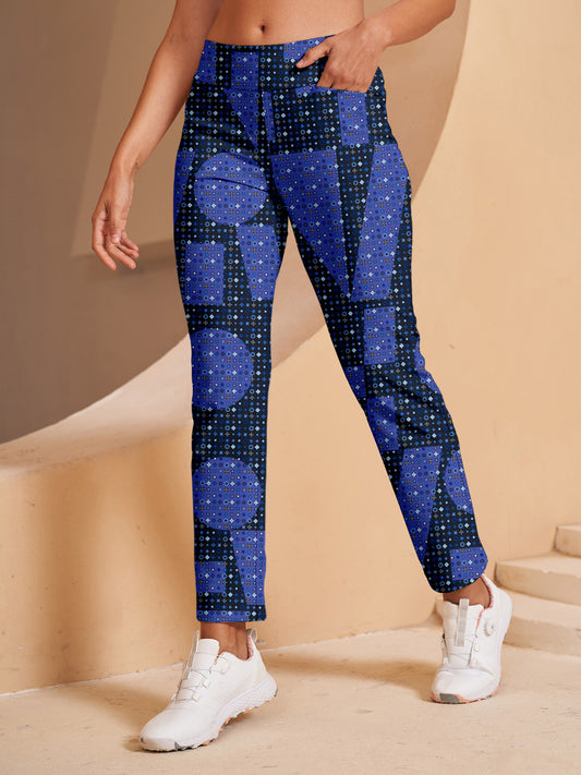 Playful Nautical 28 Inch Performance Stretch Ankle Pants