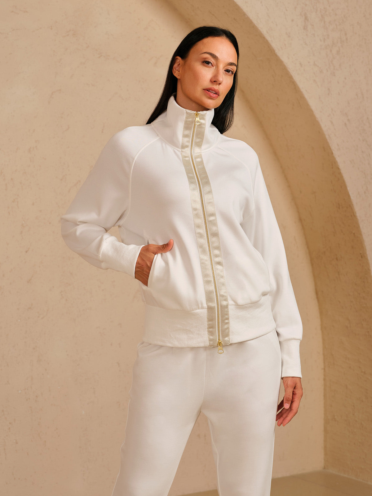 UltraSoft Lange Mouw Getrimde Jas