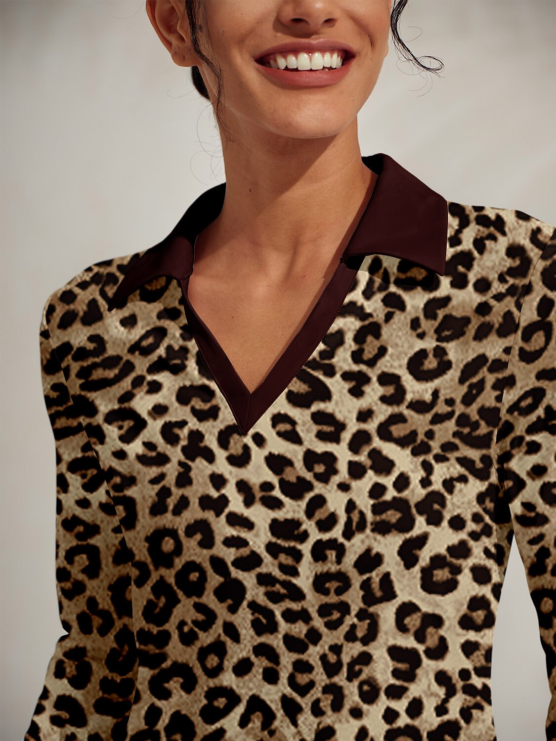 Wildlife Party Long Sleeve Ruffle 36.5 Inch Dress