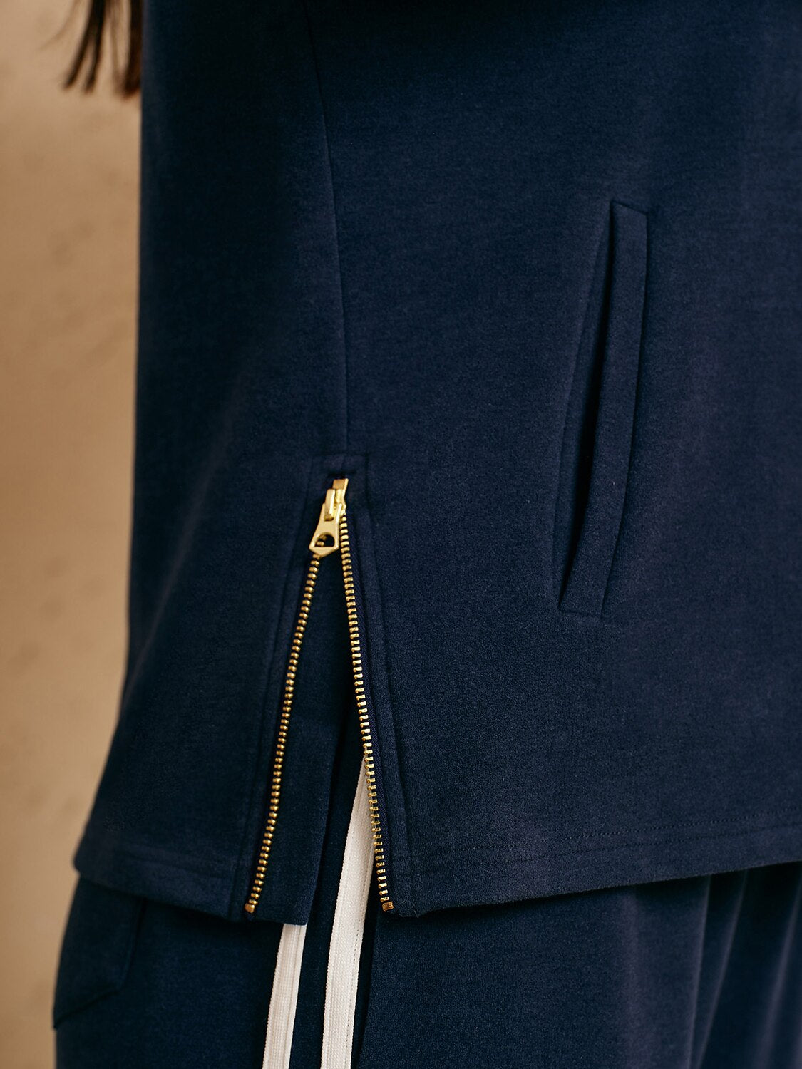 UltraSoft Velour Sudadera de Manga Larga con Cremallera Lateral