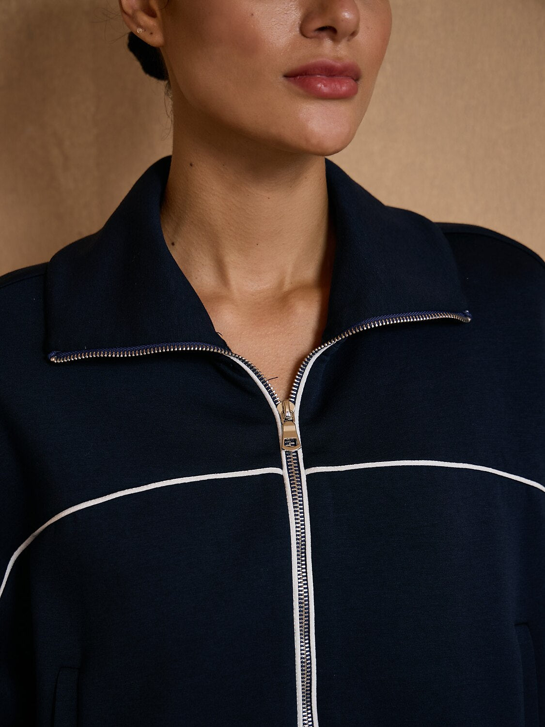 UltraSoft Wool Trimmed Full Zip Jacket