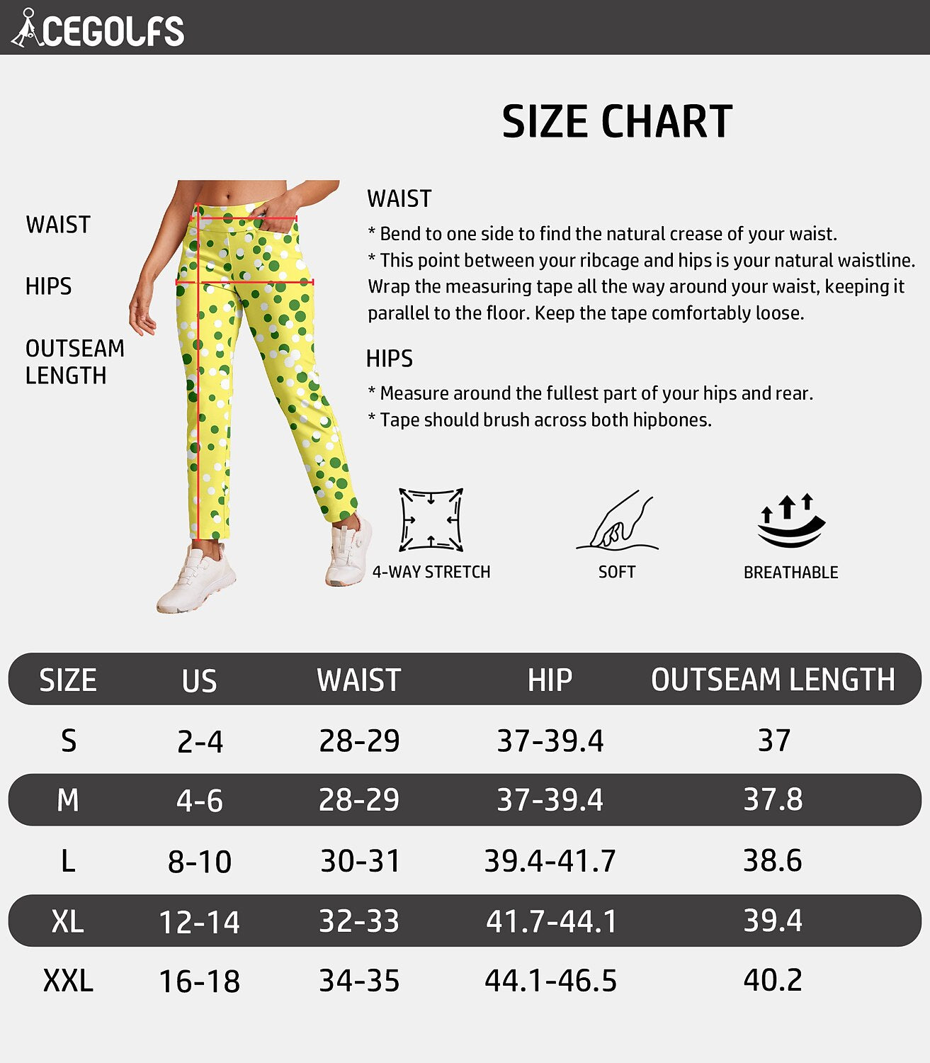 Hyper-prep 28 Inch Performance Stretch Ankle Pants