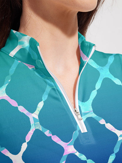 Not So Classic Golf Shirt Quarterzip UPF50+