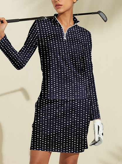 Hyper-prep Silky Golf Shirt Quarterzip UPF50+