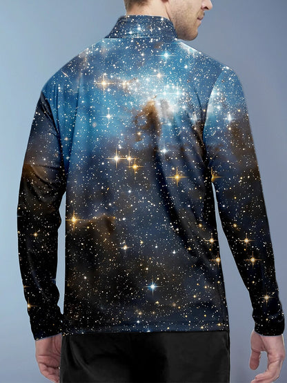 Inked Skins Polo da Golf Uomo con Mezza Cerniera UPF50+