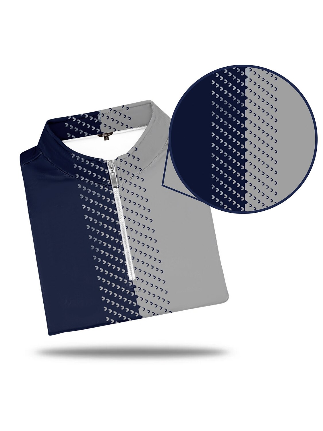 Not So Classic Camisa de Golf para Hombre con Cuello Cuarto Cremallera UPF50+