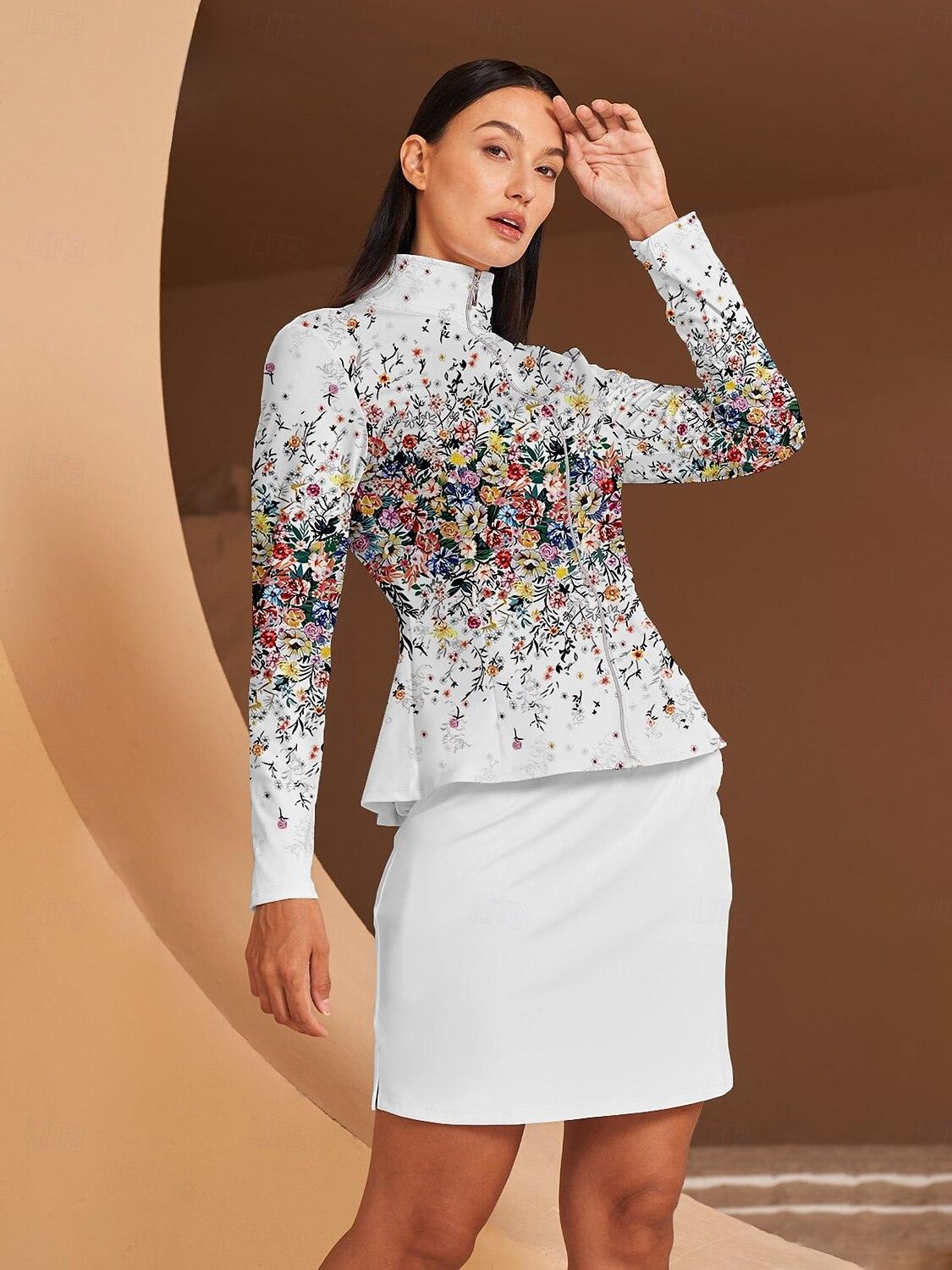 Veste de golf à volants Botanical Energy — protection solaire