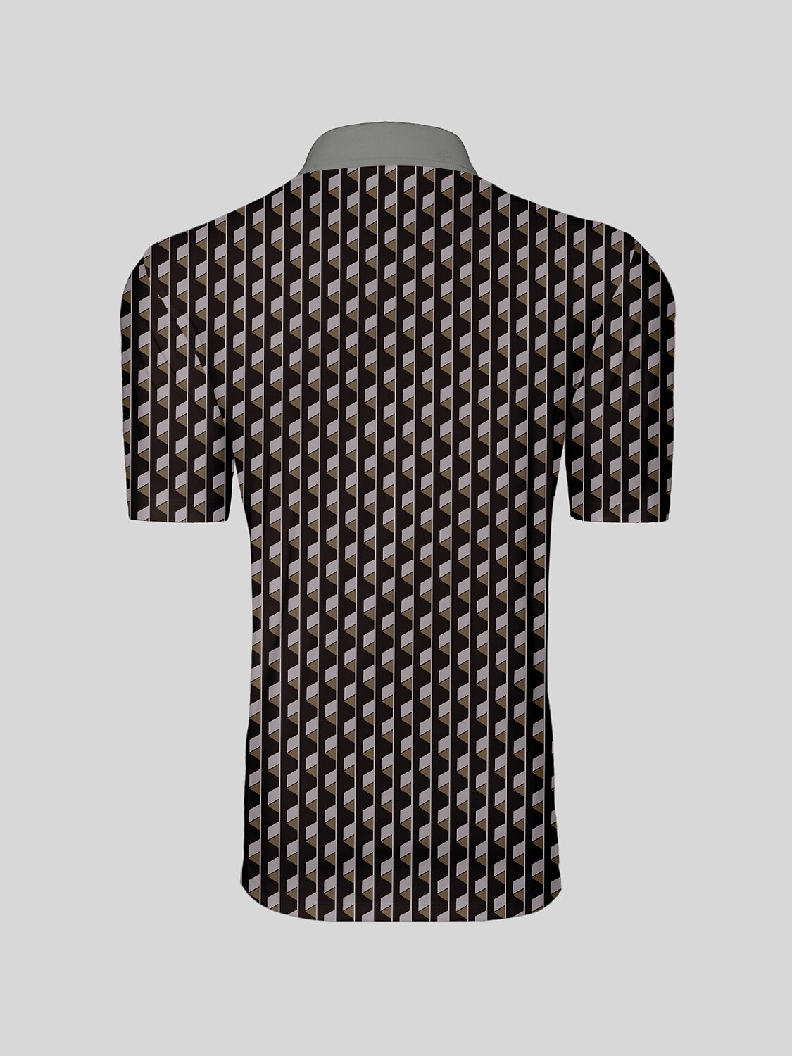 Polo da uomo con collo a costine non così classico UPF50+